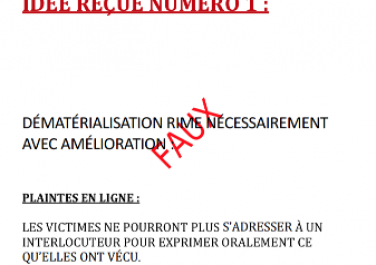 projet de loi de réforme de la jusice : la plainte en ligne, une fausse bonne idée